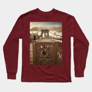 Brooklyn Bridge Manhattan NYC Long Sleeve T-Shirt